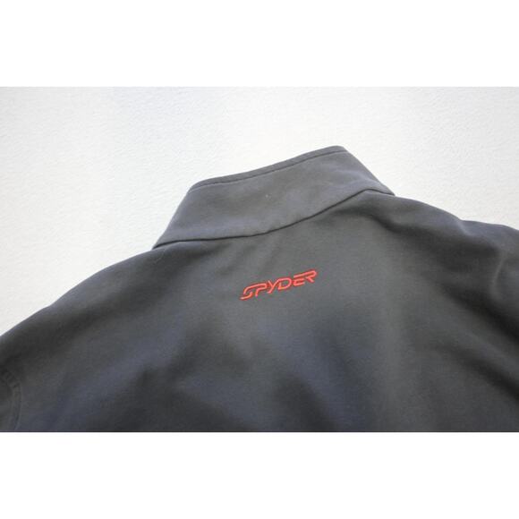 Spyder Fleece Jacket 1/4 Zip Gray Performance Long Sleeve Mens Size Small - Picture 7 of 8